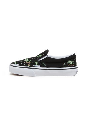 Vans SLIP-ON - Baskets basses - black green