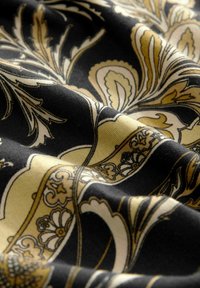 Next WIDE LEG - Kalhoty - black gold paisley print