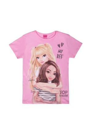 Print T-shirt - pink frosting