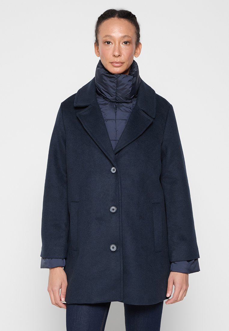 Tom Tailor Halflange jas donkerblauw