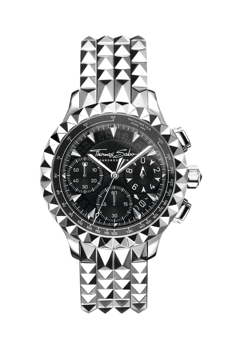 THOMAS SABO HERRENUHR EDELSTAHL, EDELSTAHL - Chronograph - silber