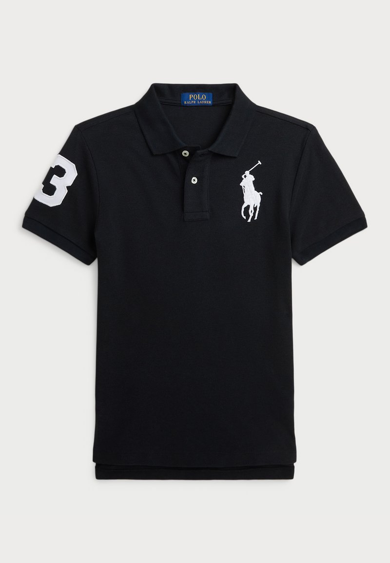Polo Ralph Lauren - SLIM FIT COTTON MESH POLO - Poloshirt - black, Vergrößern