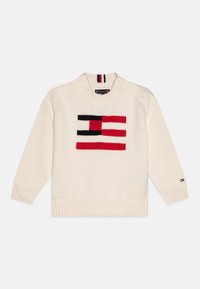 Tommy Hilfiger FLAG UNISEX - Jersey de punto - ivory petal