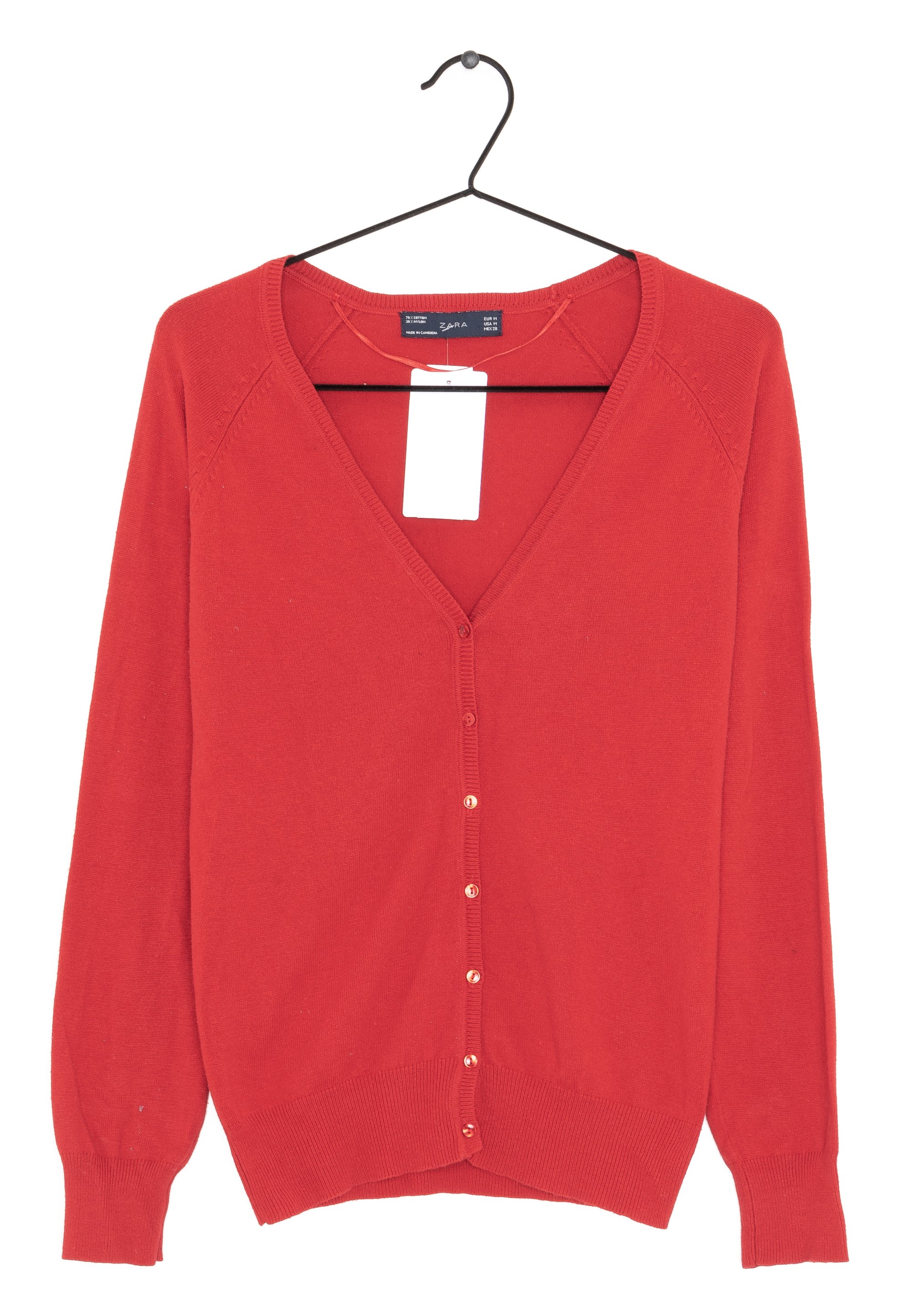 Cotton Cardigan Cardigan Herren Zara Zara Strickjacke Red/rot (Pre