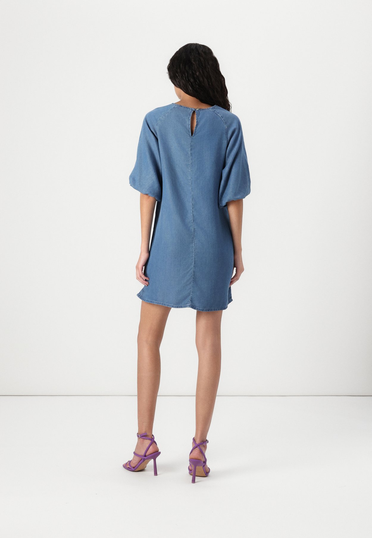 ONLPEMA PUFF SLEEVE MIDI DRESS