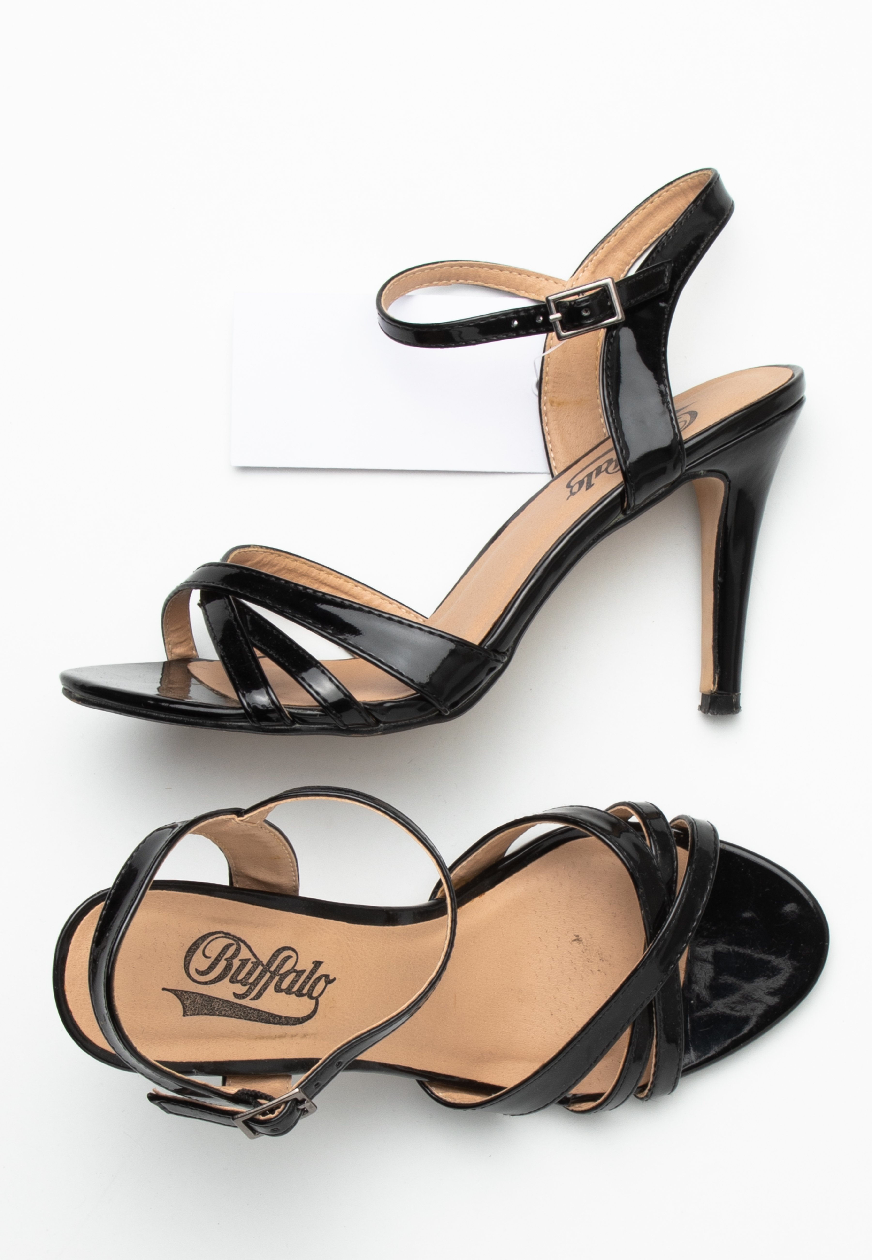 Buffalo Sandalen met hoge hak - black/zwart - (Pre-owned) - Zalando.nl
