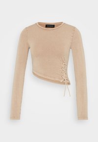 Langarmshirt - taupe