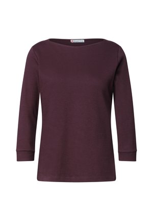 Street One, 3/4-ARM SHIRT MIT U-BOOT-AUSSCHNITT - T-shirt à manches longues - rustic rouge