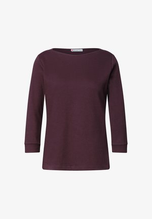 Street One, 3/4-ARM SHIRT MIT U-BOOT-AUSSCHNITT - T-shirt à manches longues - rustic rouge