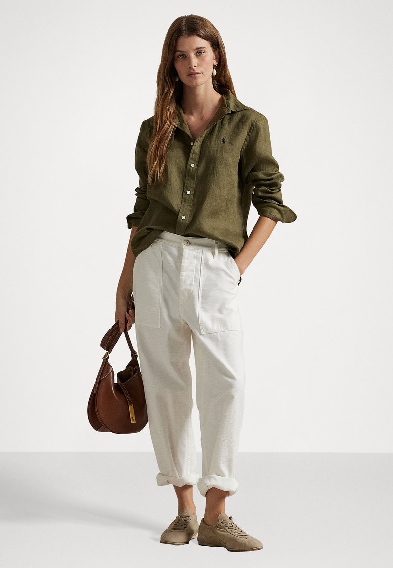 Polo Ralph Lauren CLASSIC FIT LINEN SHIRT - Cămașă - outdoors olive