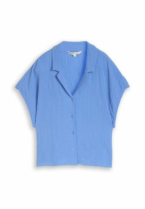 TOM TAILOR DENIM, TOM TAILOR DENIM BLUSEN & SHIRTS SEERSUCKER RESORT HEMDBLUSE - Overhemdblouse - bonnet blue