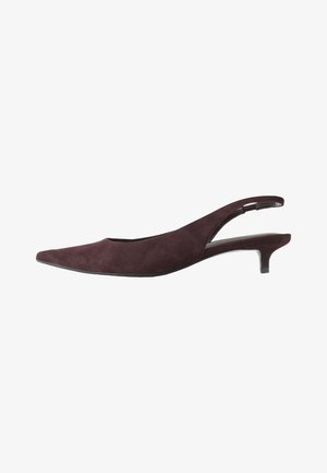 Next, REGULAR FIT - FOREVER COMFORT POINT TOE SLINGBACK LOW - Pumps - chocolate brown