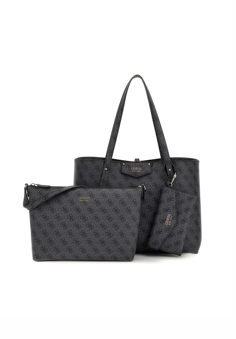 Guess SATCHEL COAL LOGO SET - Bolso de mano - nero
