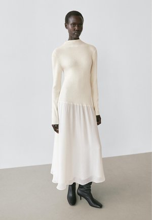 WITH MATCHING DETAIL - Maxi dress - beige