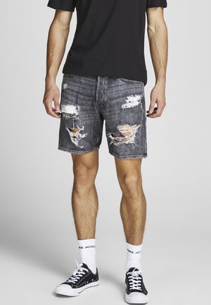 JJICHRIS JJORIGINAL - Shorts vaqueros - grey denim