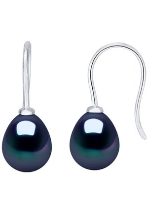 ANNA EARRINGS CULTURED PEARL 6-7 MM WHITE GOLD 375/1000 AAA+ - Oorbellen - bleu nuit