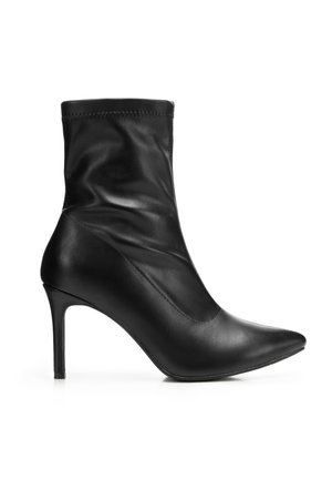 Kotníková obuv na vysokém podpatku - black