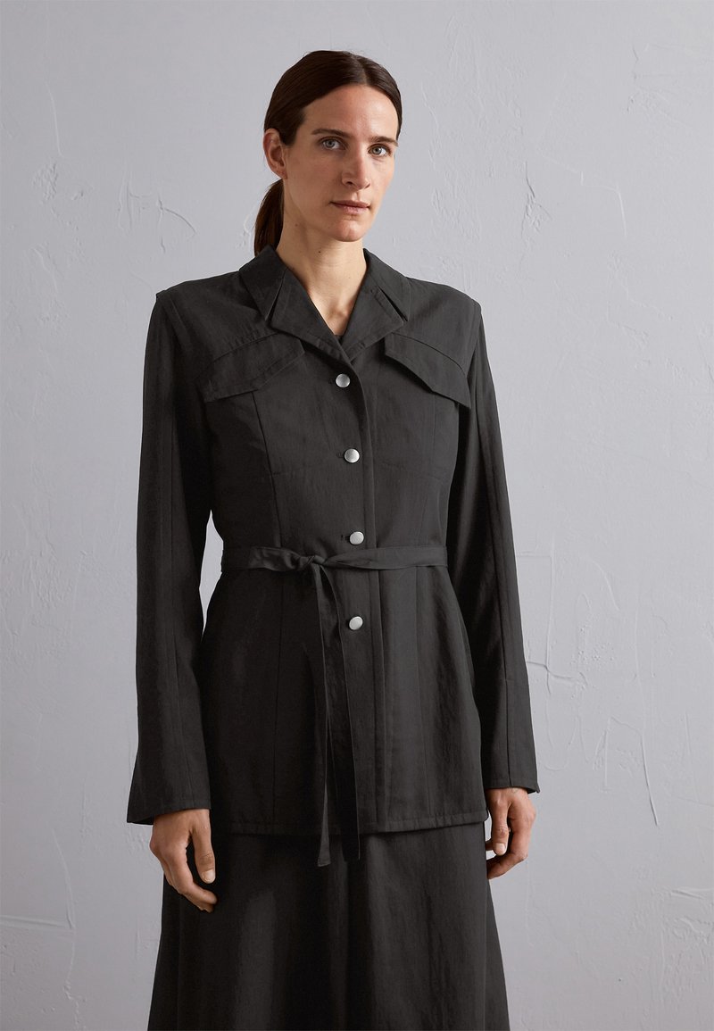 Proenza Schouler White Label DRAPEY SUITING JACKET - Korte frakker - black