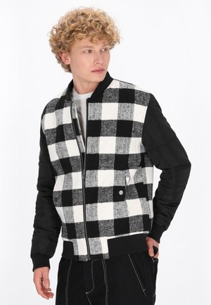 Bomber dzseki - offwhite black
