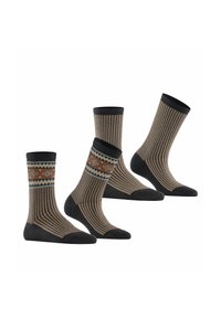 Esprit Scandi 2-Pack - Socken - black