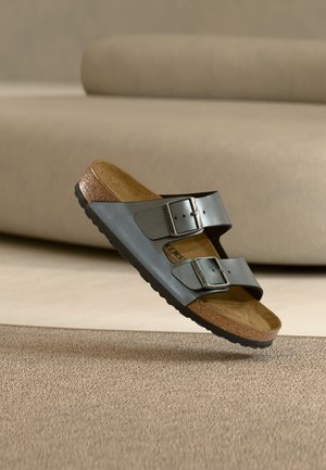 ARIZONA METALLIC NARROW - Σανδάλια - metallic black