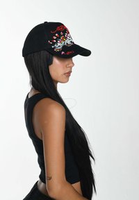 Ed Hardy UNISEX SKULL-BLOSSOM FRONT TRUCKER - Cap - black