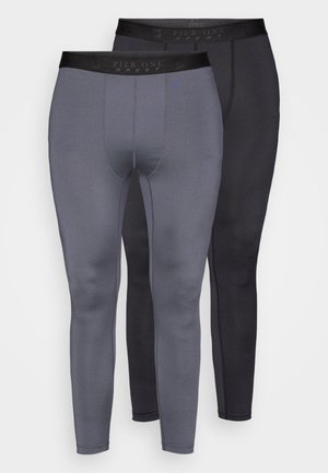 FULL LENGTH LEGGINGS 2 PACK - Κολάν - black/dark grey