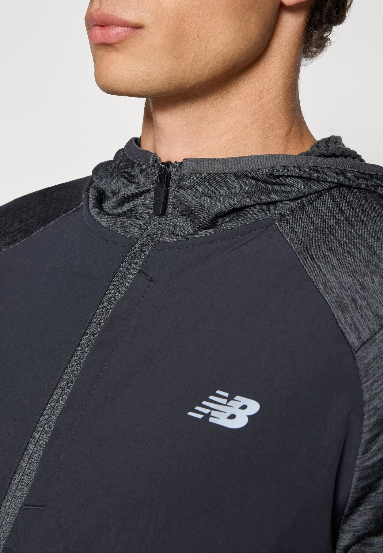 GRID HOODED FULL ZIP