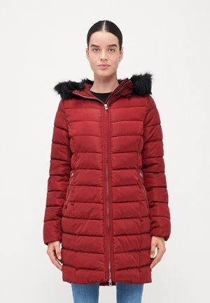 ONLNEWELLAN HOOD COAT - Vinterkåpe / -frakk - syrah/black