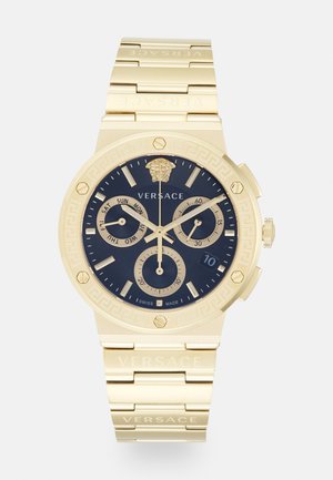 Versace GRECA LOGO  - Chronografické hodinky - gold-coloured/black