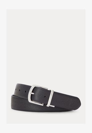 Polo Ralph Lauren, REVERSIBLE PEBBLE LEATHER BELT - Riem - black/navy
