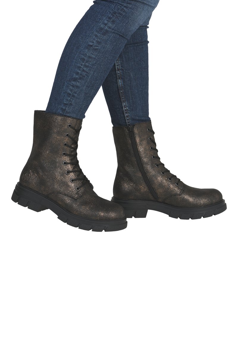 Rieker Bottines à lacets - bronze