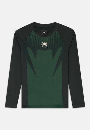 ATTACK RASHGUARDS UNISEX - Ilgarankovis viršutinės dalies drabužis - forest green/off-white