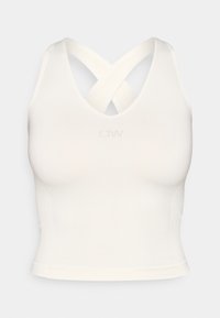 SCULPT SEAMLESS V NECK TANK - Felső - ivory