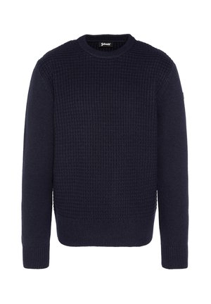 COL ROND FANTAISIE - Strickpullover - marine