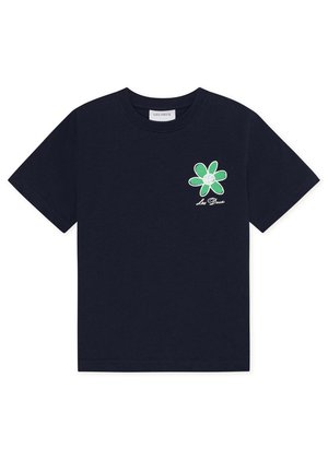 Les Deux, FLOWER UNISEX - Majica kratkih rukava s printom - dark navy