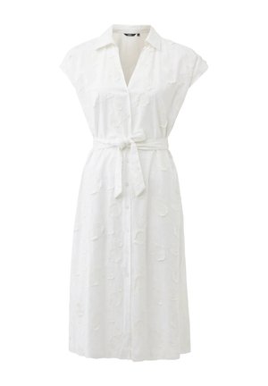 Mexx, MEXX MIDI DRESS 3D FLOWER - Vestido camisero - white