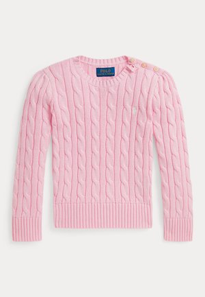 CABLE-KNIT COTTON SWEATER - Maglione - hint of pink