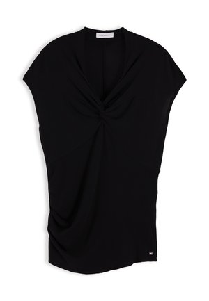 Tommy Hilfiger, KNOT DETAIL TOP - Top - black