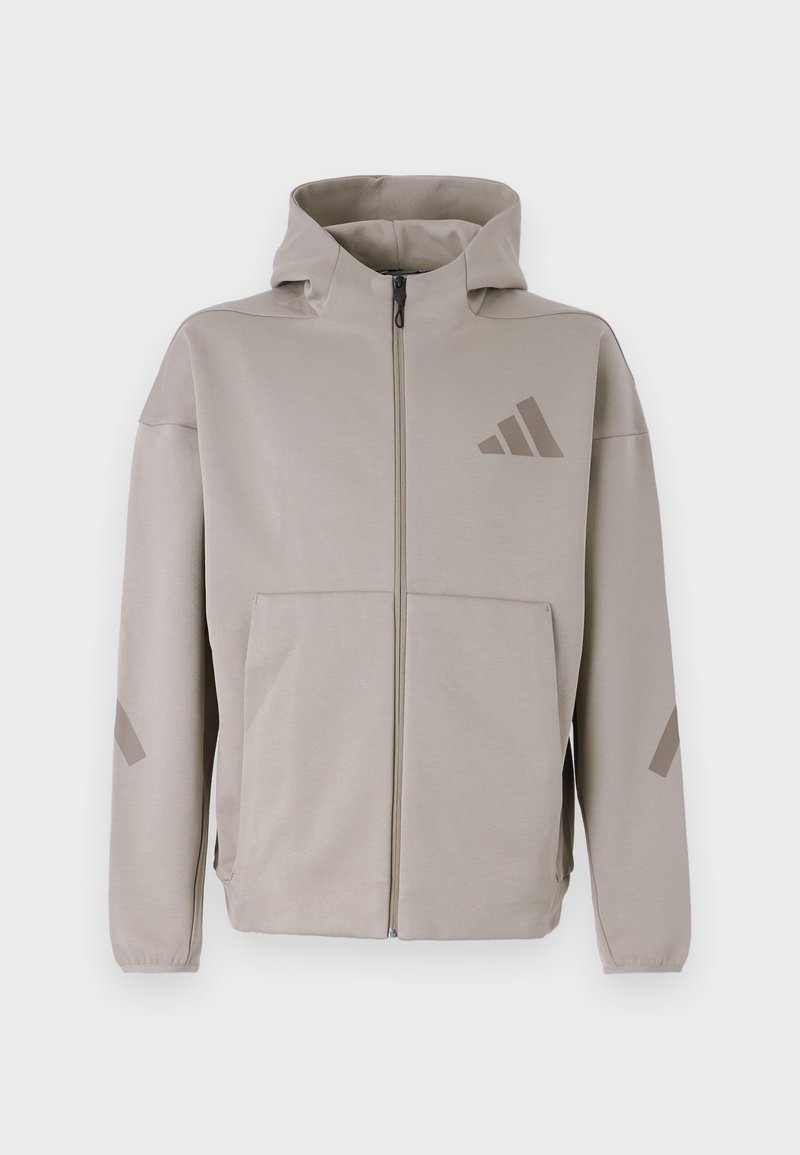 adidas Sportswear Sweater met rits taupe