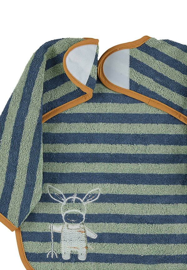 Sleeve bib Emmilius – Lätzchen – mittelblau