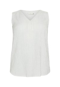 KCABBY STRIPED - Topp - chalk balsam_green stripe