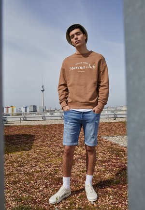 JJIRICK JJIORIGINAL - Shorts vaqueros - blue denim