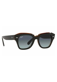 Ray-Ban STATE STREET - Occhiali da sole - nero su marrone trasparente