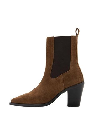 Botines de tacón - tobacco brown