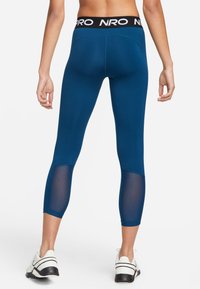 Nike Performance CROP - Leggings - valerian blue/black/white
