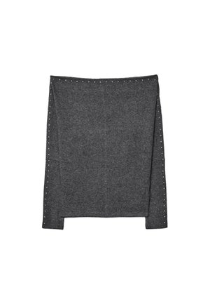 STUDDED - Langærmet T-shirt - dark grey