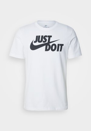 TEE JUST DO IT - Apdrukāts T-krekls - white/black