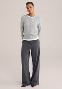 WE Fashion Kardiganas - light grey
