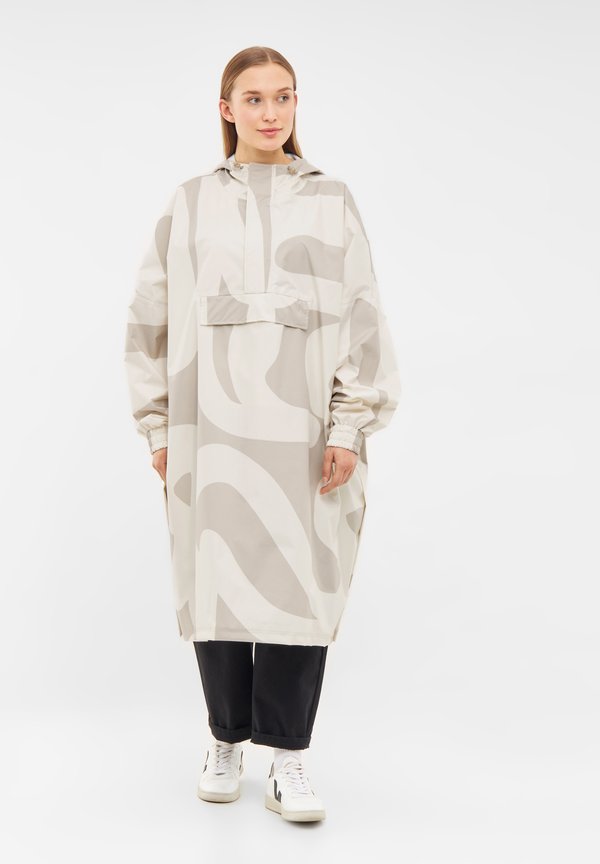 LYKKE Rain Poncho - Parka - sand cream brush